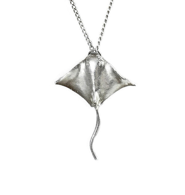 Devil Fish necklace silver