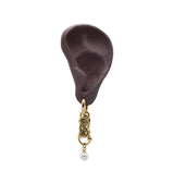 Donna single earring pearl gold