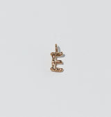 Letter pendant brass