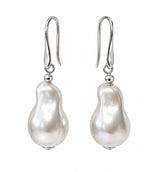 Evgenia shell earrings white