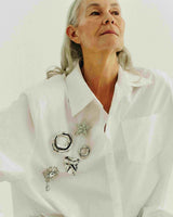 Ebba brooch silver