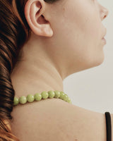 Elsa necklace green jade