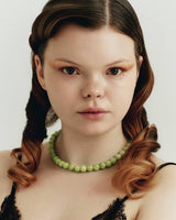 Elsa necklace green jade