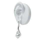 Evgenia shell earrings white