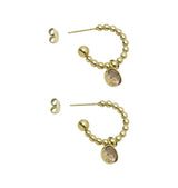 Felicia earrings champagne gold