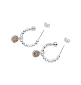Felicia earrings champagne silver