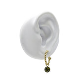 Felicia earrings olivegreen gold