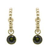 Felicia earrings olivegreen gold
