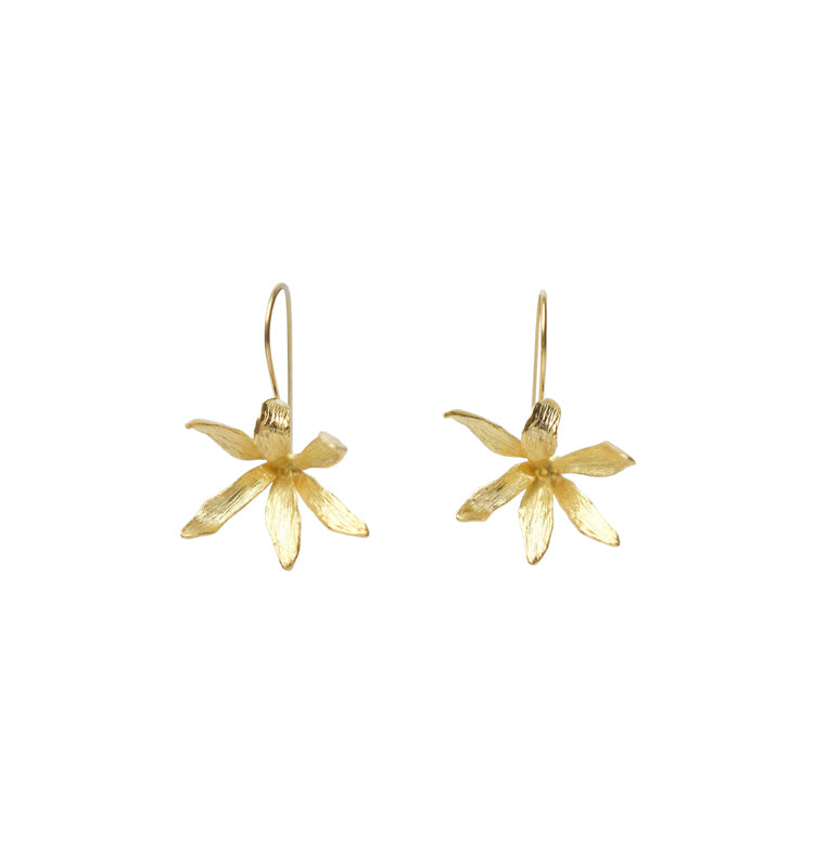 Flare earrings gold