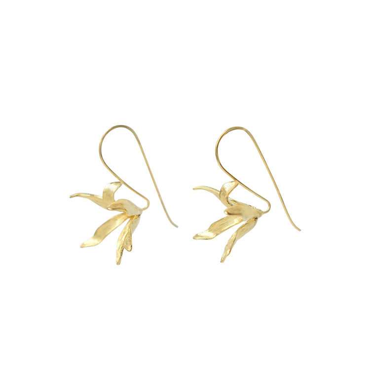 Flare earrings gold