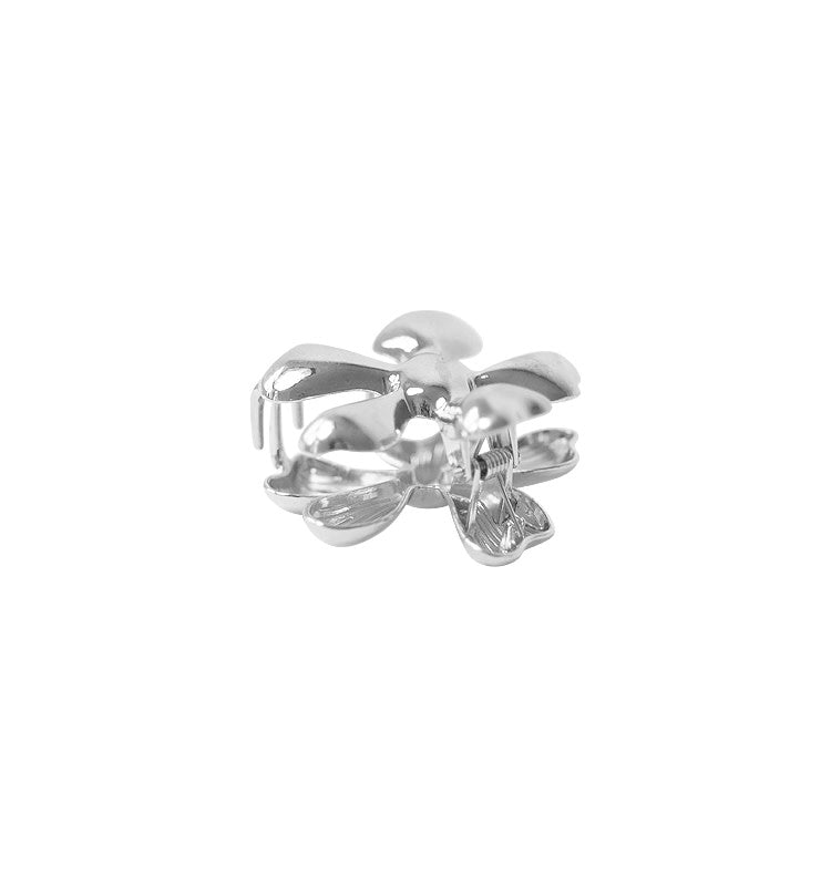 Flower hair clip silver