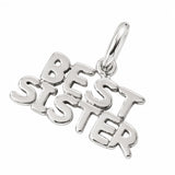 BEST SISTER charm 925 silver
