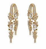 Uma Earrings Gold / White