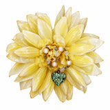 Glossy pin -  creamy yellow