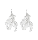 Goldfish earrings silver