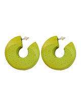 Shape earrings small green