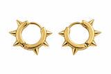tag mini earrings gold
