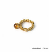 Månadssten Ring Brass