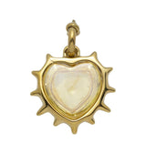 Heartbeat pendant citrine gold