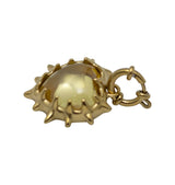 Heartbeat pendant citrine gold