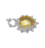 Heartbeat pendant citrine silver