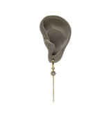 Indra Single Earring Gold / Clear