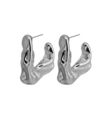 Inga earrings silver