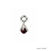 Månadsstens charm silver