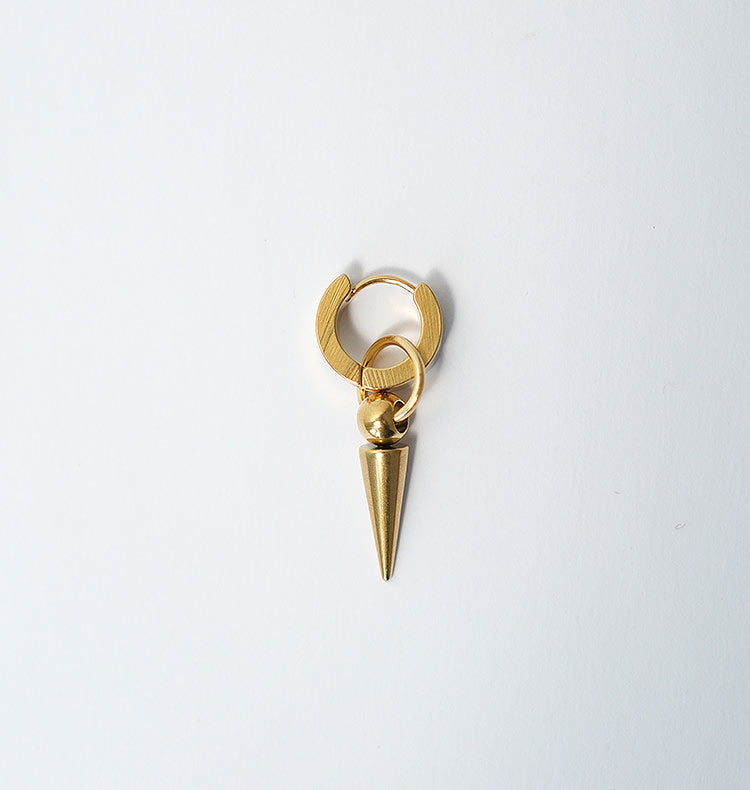 Kim chunky short single earring gold