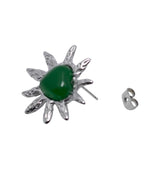 La La Land Earrings Silver / Green