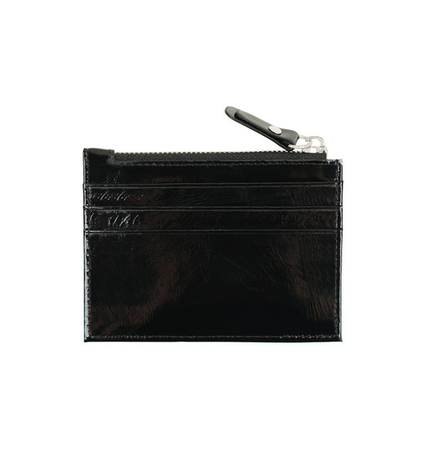 Laney card wallet metallic black