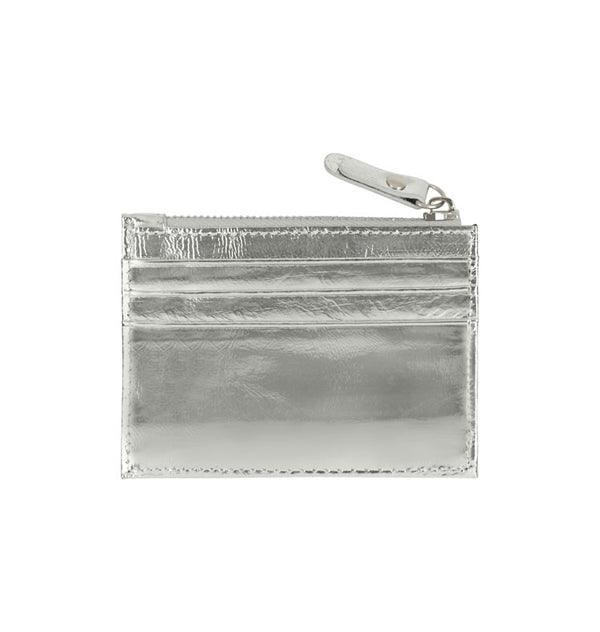 Laney card wallet metallic silver