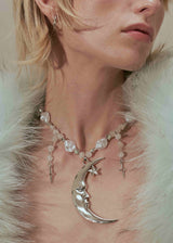 Moon Necklace Silver