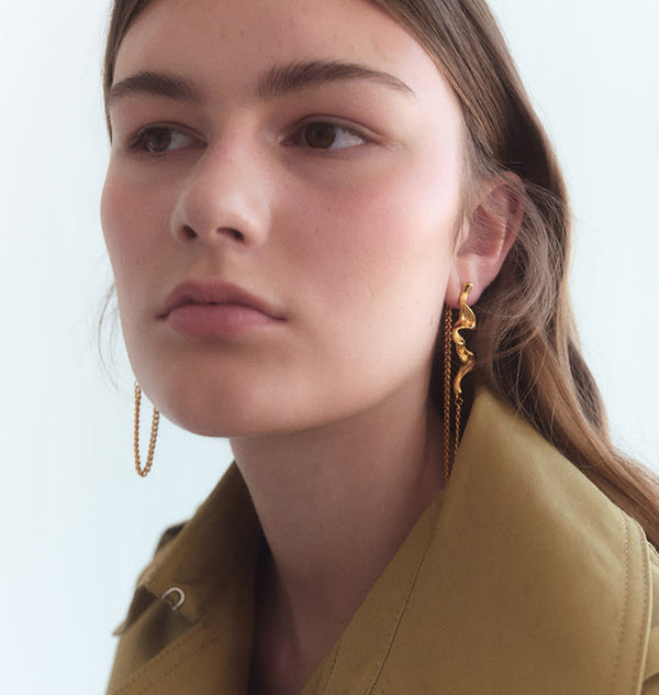 Nastasia earrings gold
