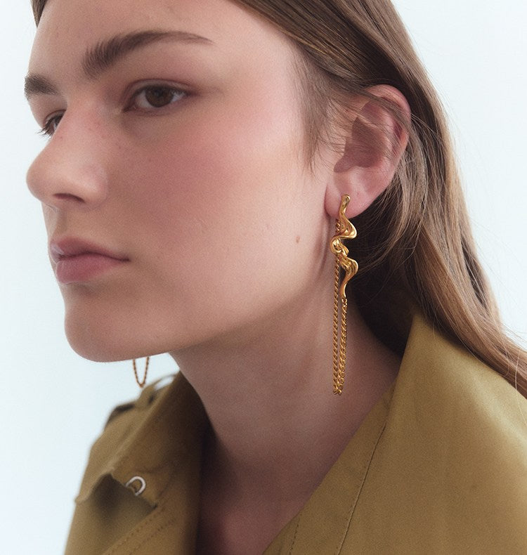 Nastasia earrings gold