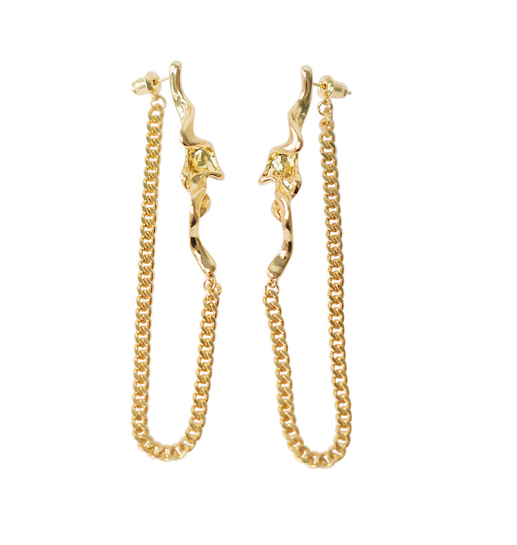 Nastasia earrings gold