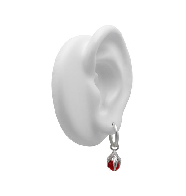 oda earrings silver