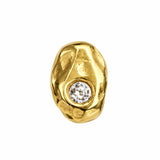 pinky single stud clear gold