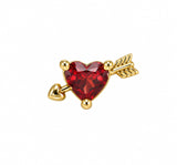 Love Stud Single Earring Gold