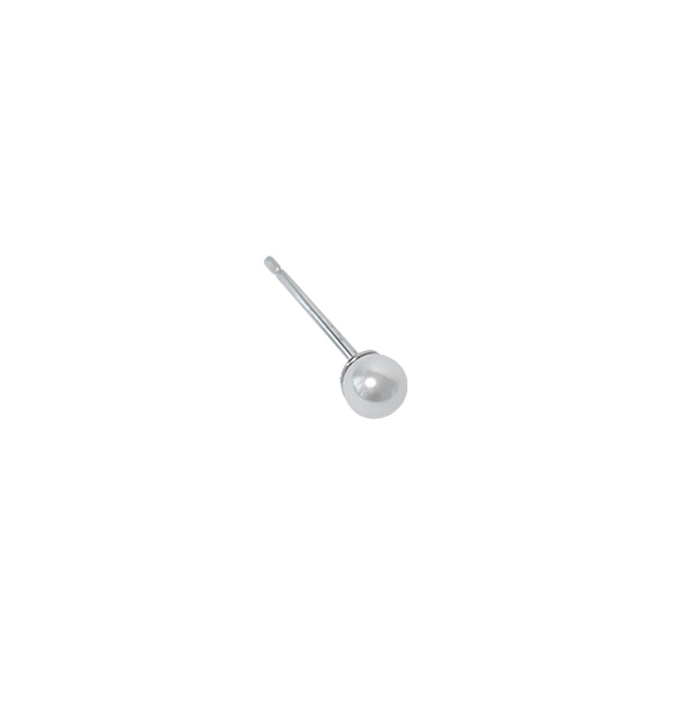 Pearl single stud 925 silver