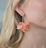 Petal earrings light pink