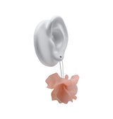 Petal earrings pink