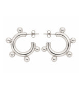 Abby hoops silver