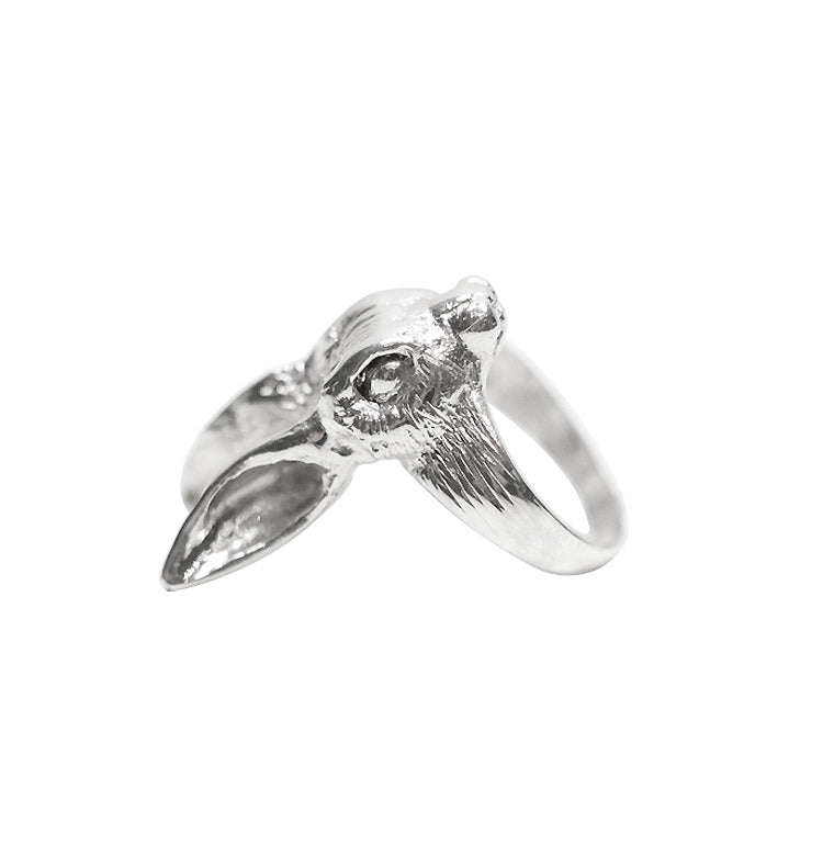 Rabbit ring 925 silver