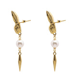 Rabbit earrings gold