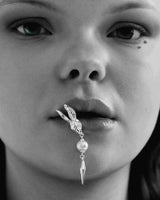 Rabbit earrings silver