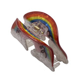 Rainbow hair clip
