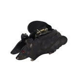 Rat hair clip black