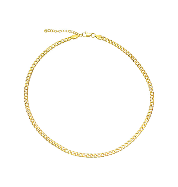 Roza necklace gold