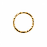 Seamless single earring gold 11mm
